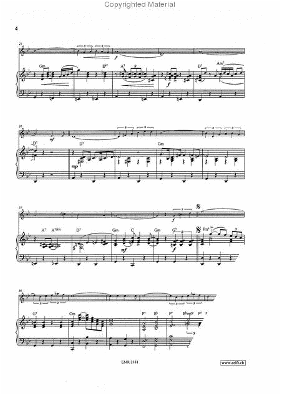 Petite Fleur Clarinet Solo scores gallery preview page 5
