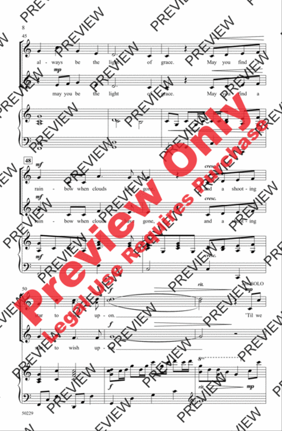 Light of Grace 2-Part scores gallery preview page 8