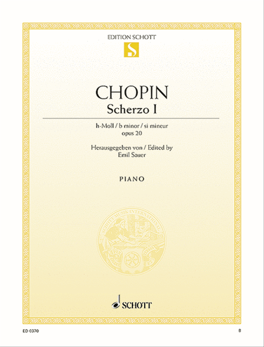 Scherzo in B minor, Op. 20 Piano Solo scores gallery preview page 1