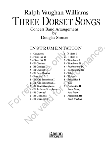 Three Dorset Songs image number null
