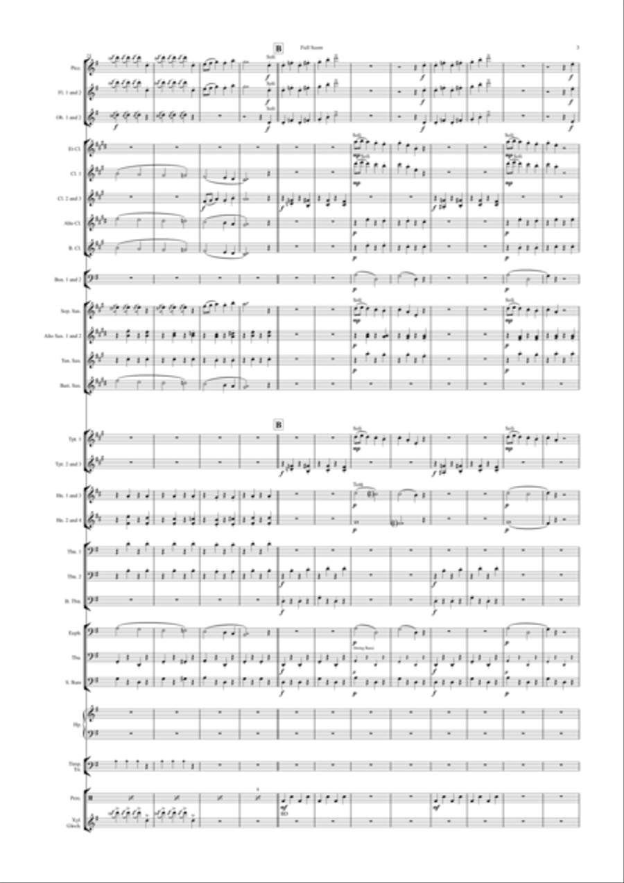 Captain Kangaroo (puffin' Billy) Concert Band scores gallery preview page 3