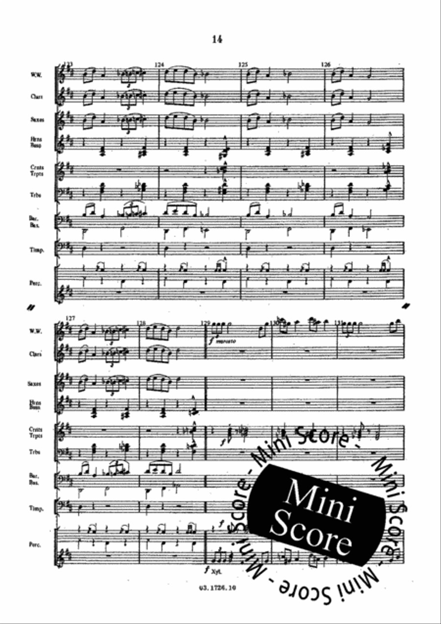A New Dress for the Emperor Concert Band scores gallery preview page 23