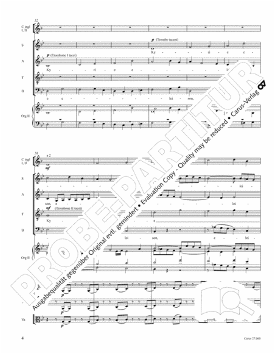 Messe a quatre voix 4-Part scores gallery preview page 15