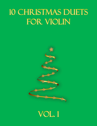 Book cover for 10 Christmas Duets for violin (Vol. 1)