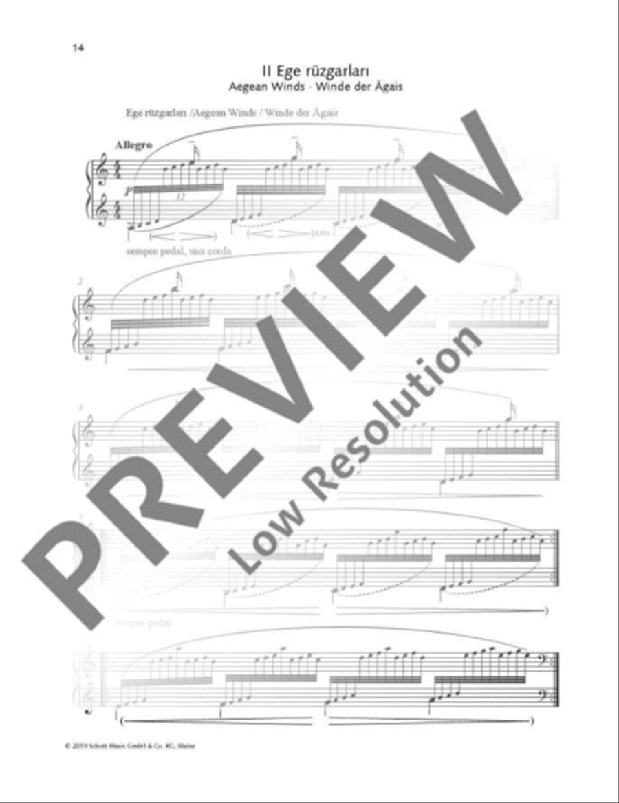Ege rüzgarları Piano Solo scores gallery preview page 2