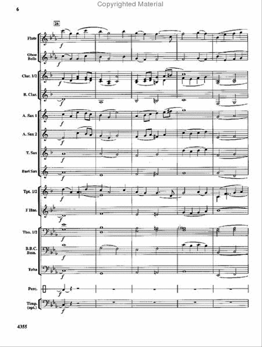 In the Shining of the Stars Concert Band scores gallery preview page 7