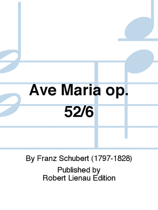 Book cover for Ave Maria Op. 52/6