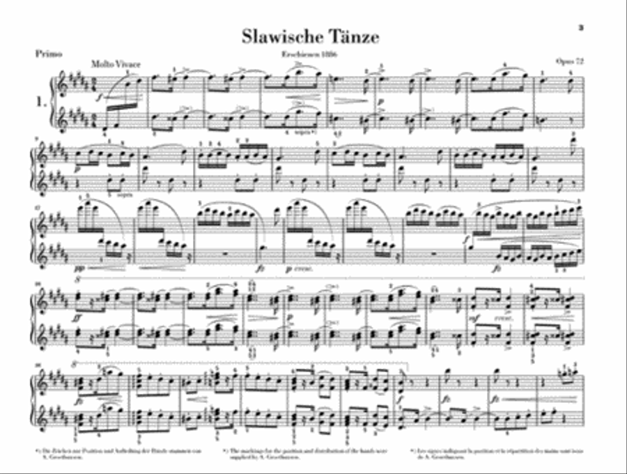 Slavonic Dances, Op. 72