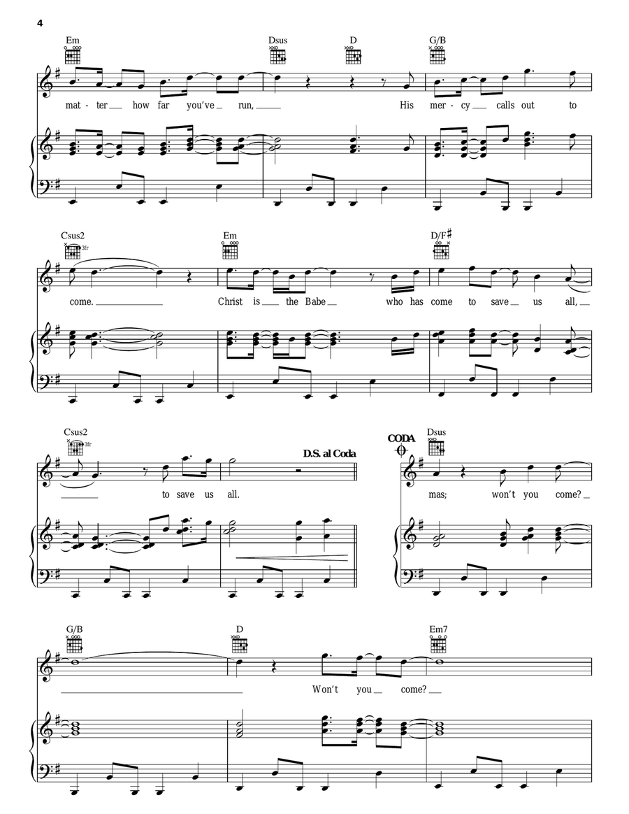 Bethlehem Calls Acoustic Guitar scores gallery preview page 4