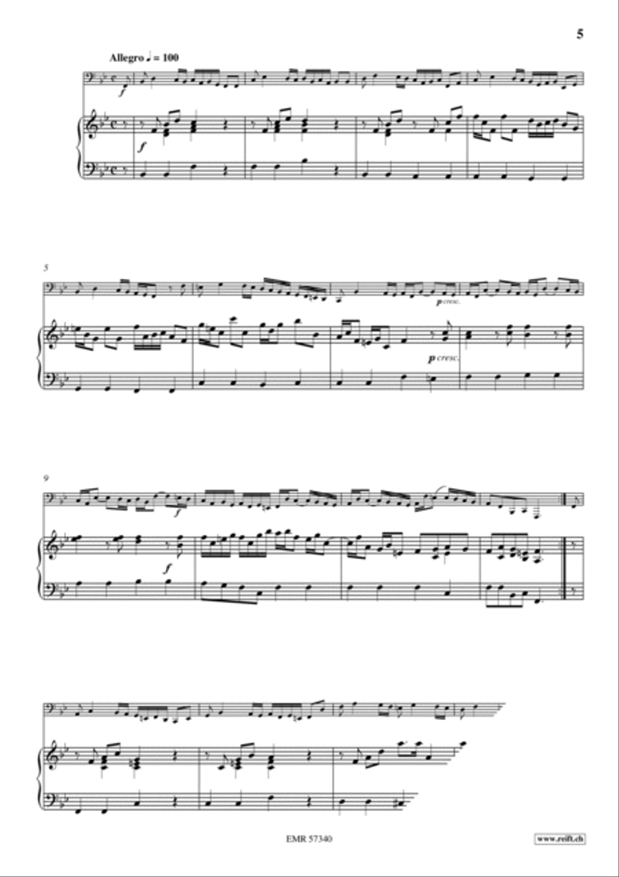 Sonata No. 6 Tuba scores gallery preview page 6