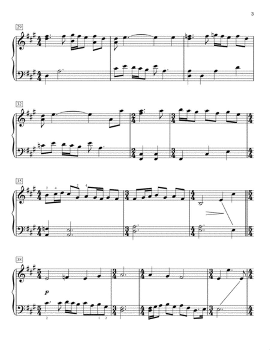Born On The Fourth Of July Easy Piano scores gallery preview page 3