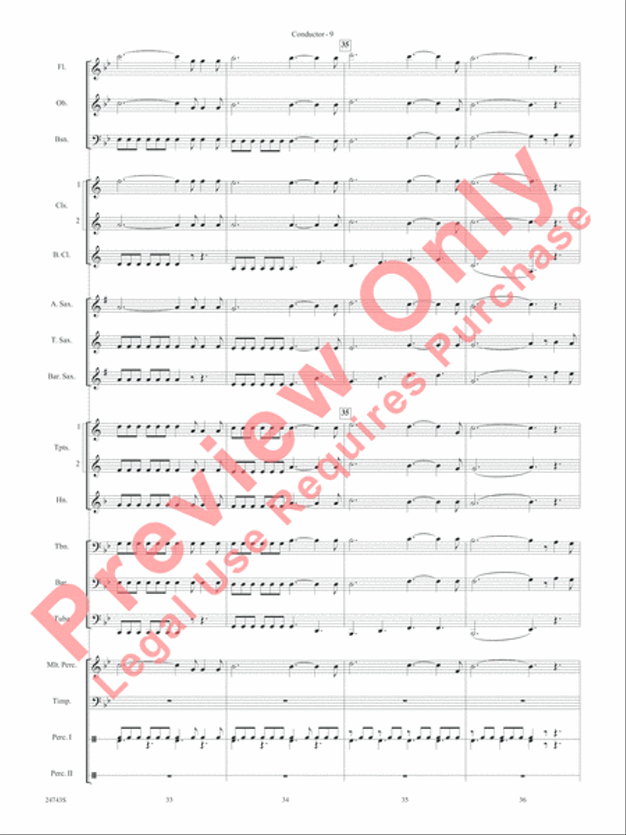 O Holy Night (Cantique de Noel) Concert Band scores gallery preview page 11