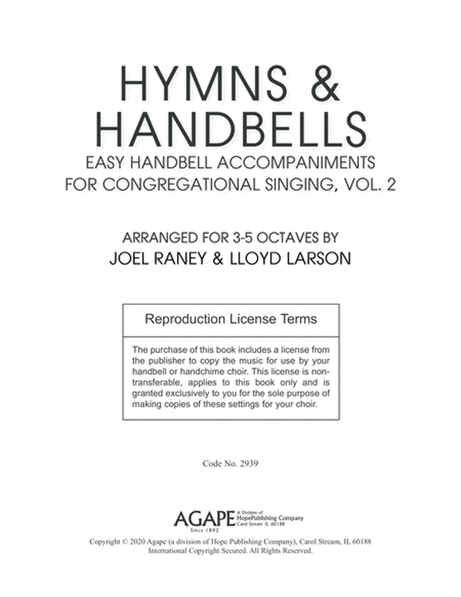 Hymns and Handbells for 3-5 Oct., Vol. 2 (Reproducible)-Digital Download image number null