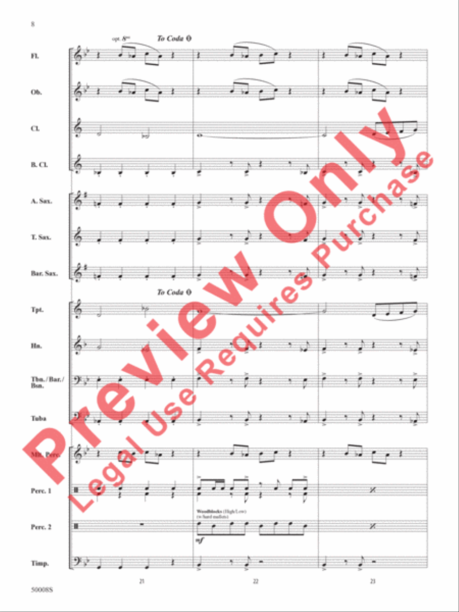 Galactic Nature Concert Band scores gallery preview page 9