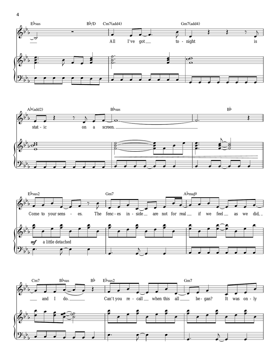 Come To Your Senses (from tick, tick... BOOM!) Guitar scores gallery preview page 4