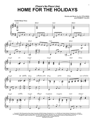 Book cover for (There's No Place Like) Home For The Holidays [Jazz version] (arr. Brent Edstrom)