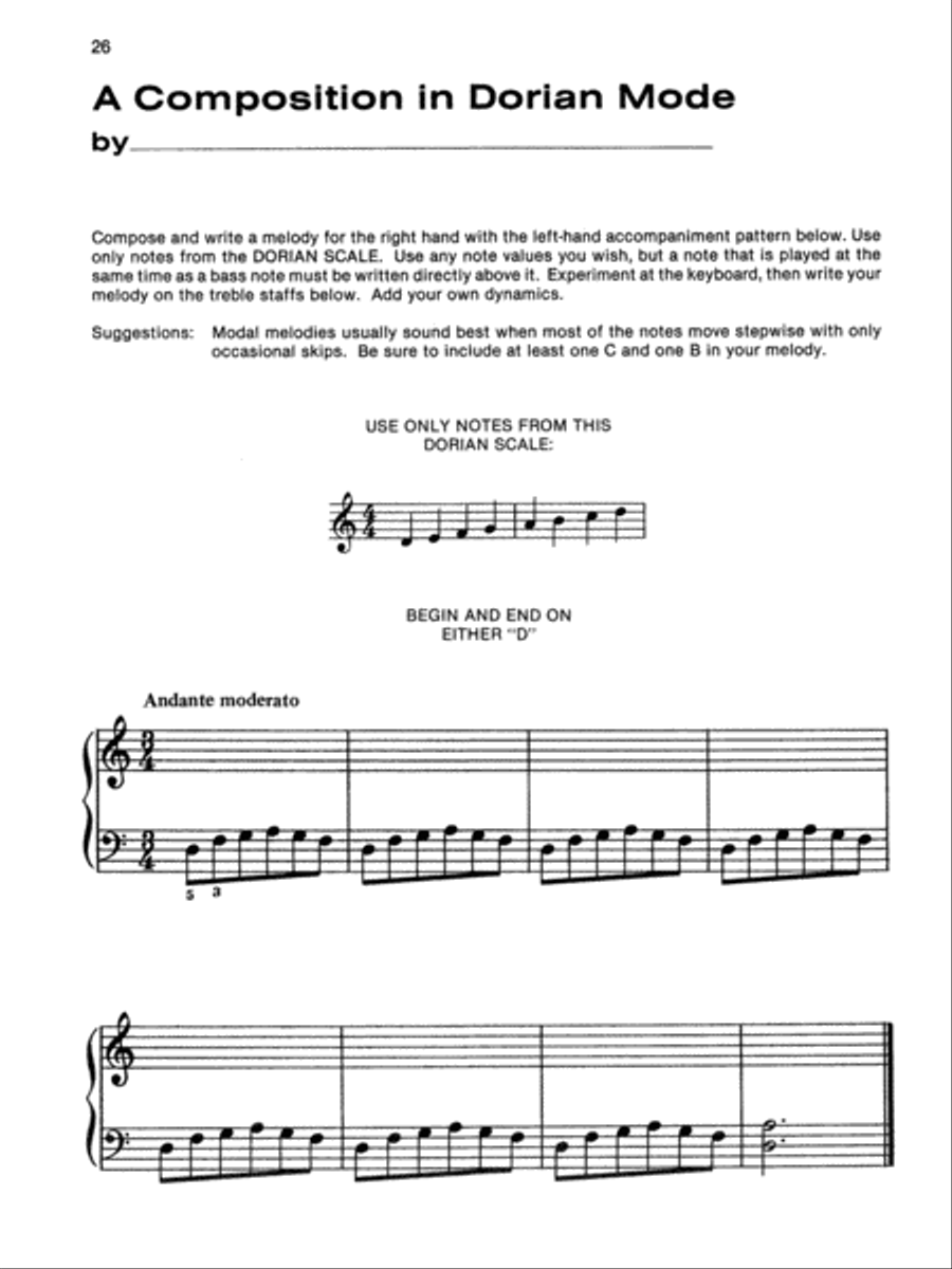 Alfred's Basic Piano Library Fun with Modes Piano Method scores gallery preview page 5