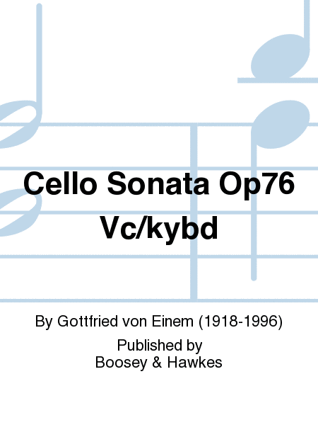 Cello Sonata Op76 Vc/kybd