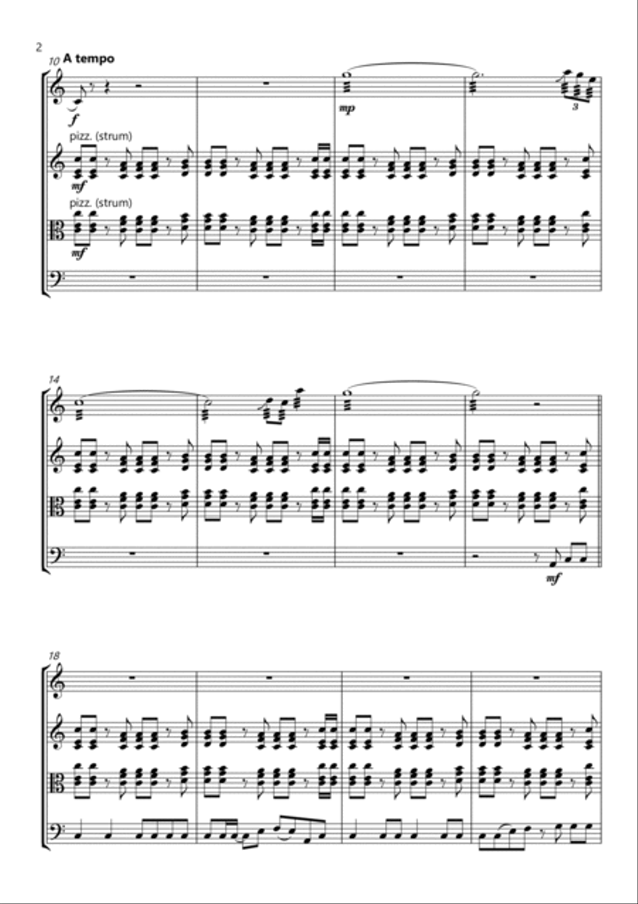 5 Years Time String Quartet scores gallery preview page 2