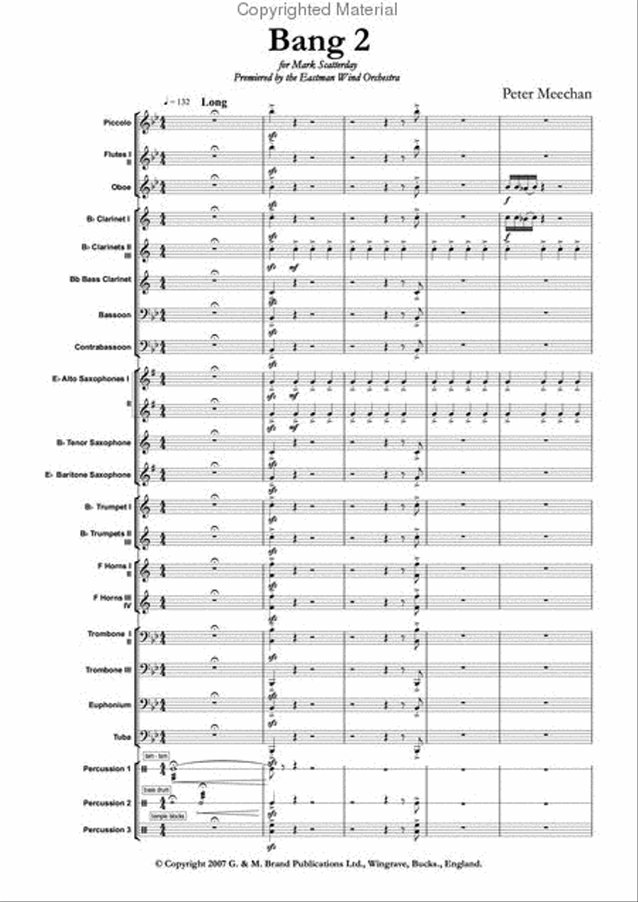 Bang 2 Bang 2 Concert Band scores gallery preview page 2