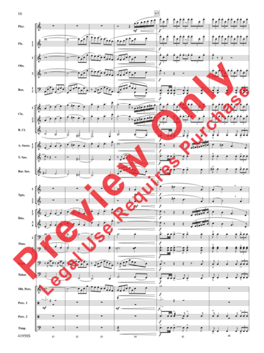 God's Country God's Country Concert Band scores gallery preview page 36