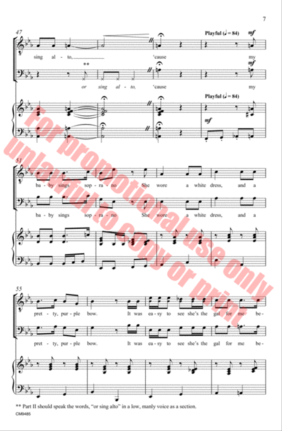 My Baby Sings Soprano My Baby Sings Soprano Choir scores gallery preview page 8