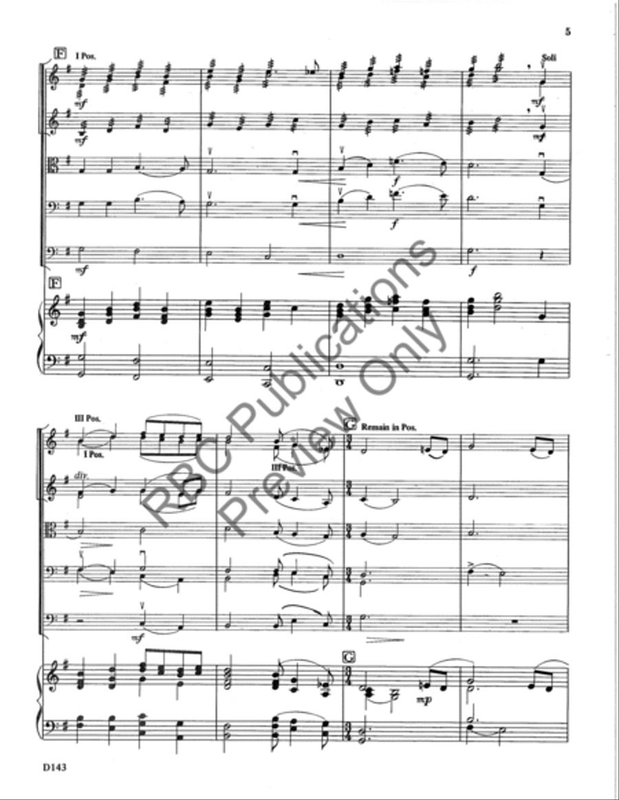 He's Gone Away (Score) String Orchestra scores gallery preview page 7
