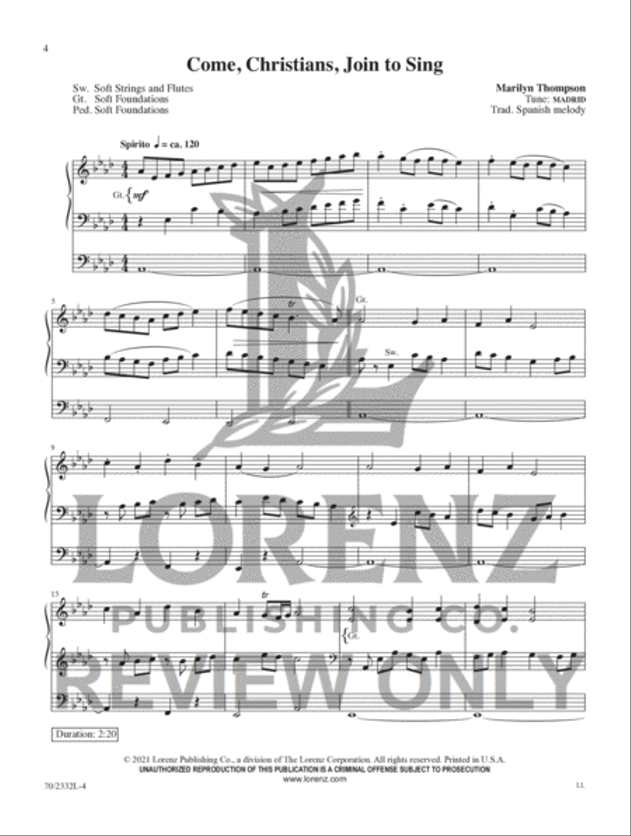 Like a River Glorious Organ Solo scores gallery preview page 2