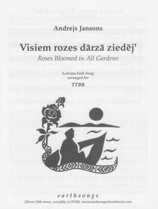 Book cover for visiem rozes darza ziedej