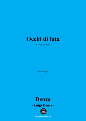 Book cover for Denza-Occhi di fata,in G Major