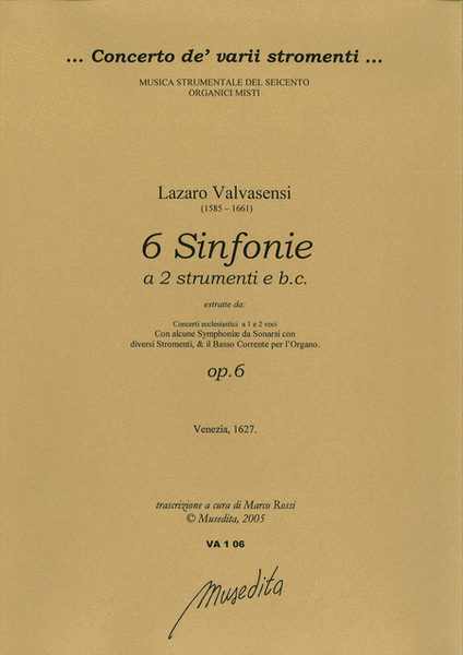 6 Sinfonie (Venezia, 1627)