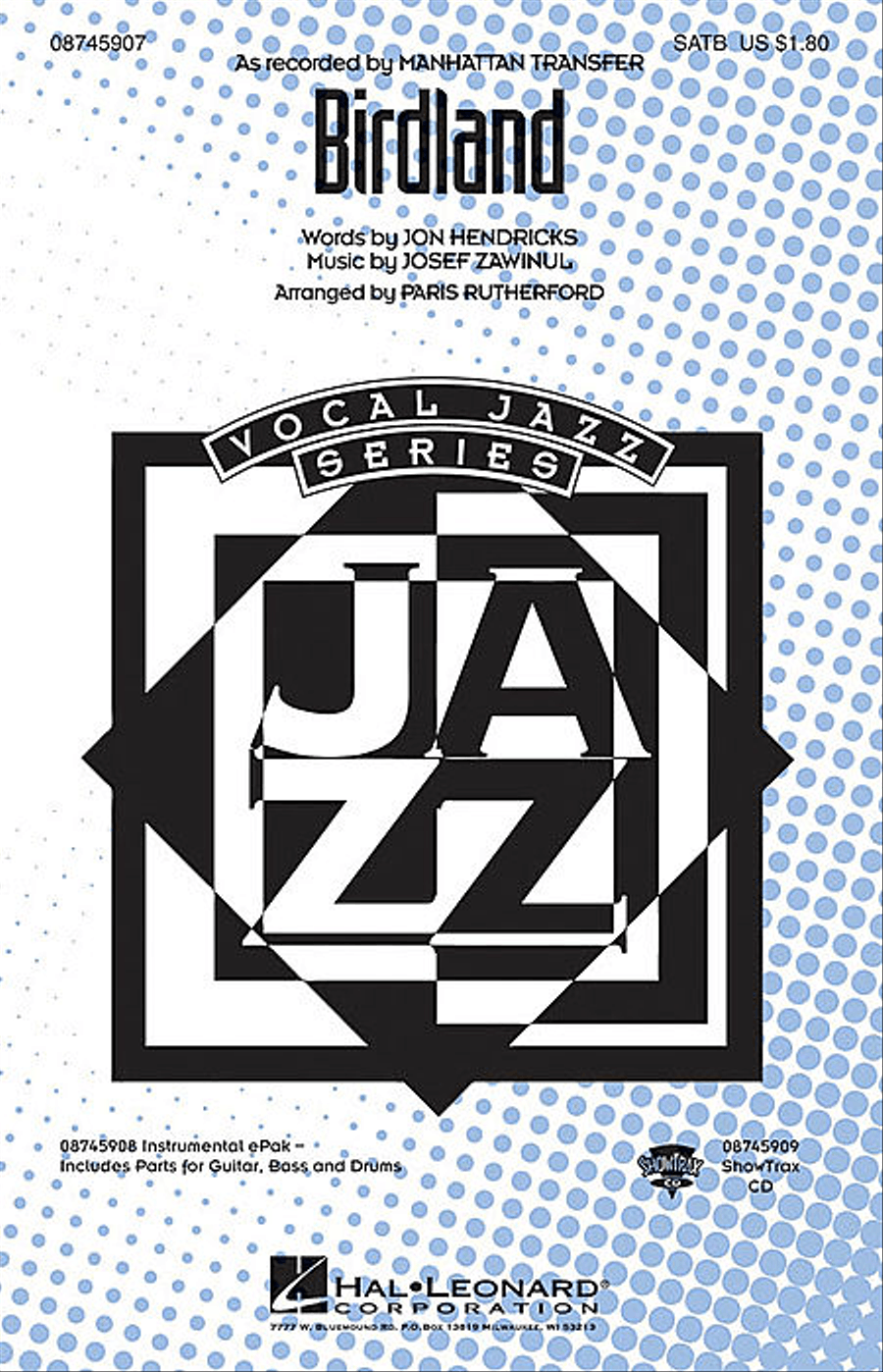 Birdland Birdland Vocal Jazz Ensemble scores gallery preview page 1