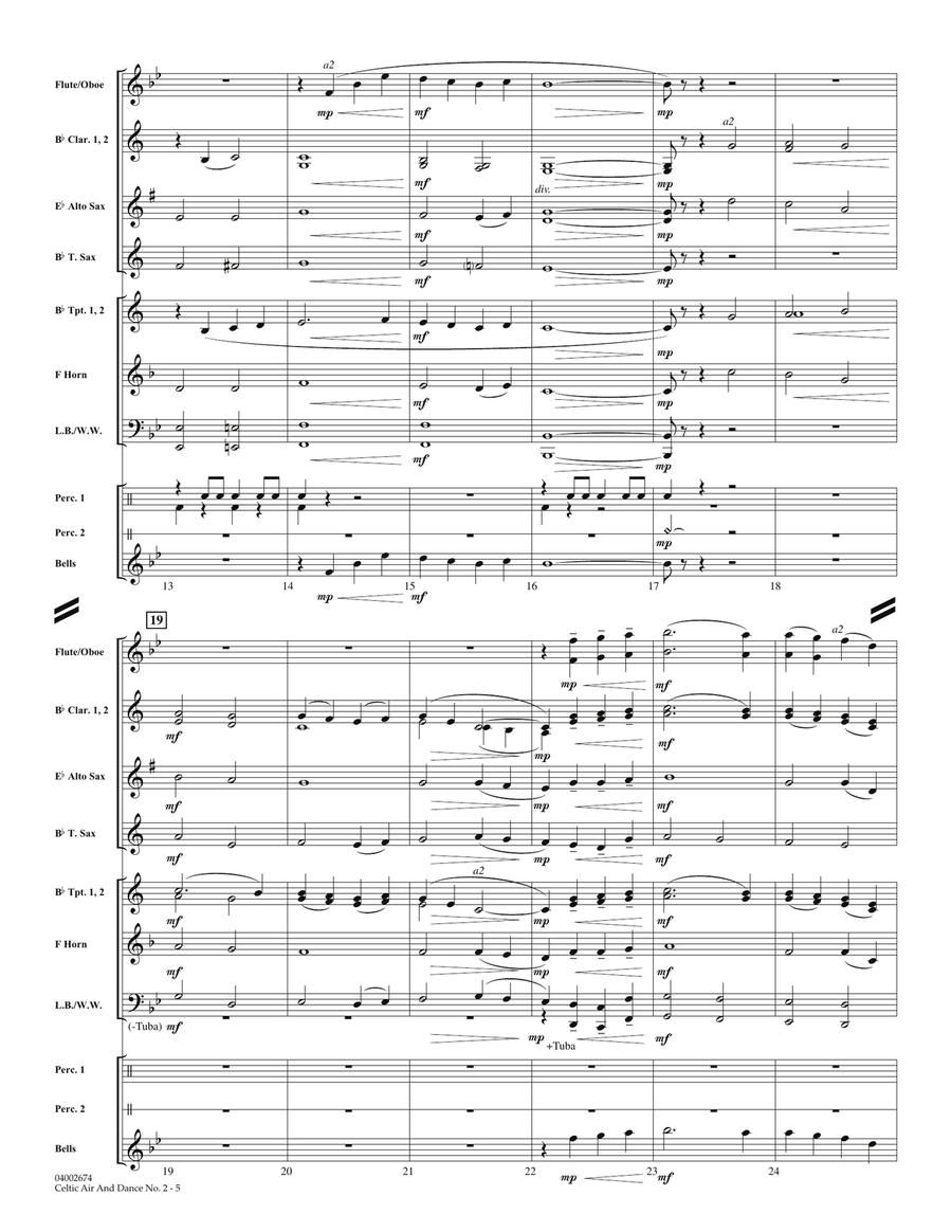 Celtic Air and Dance No. 2 - Full Score Concert Band scores gallery preview page 4
