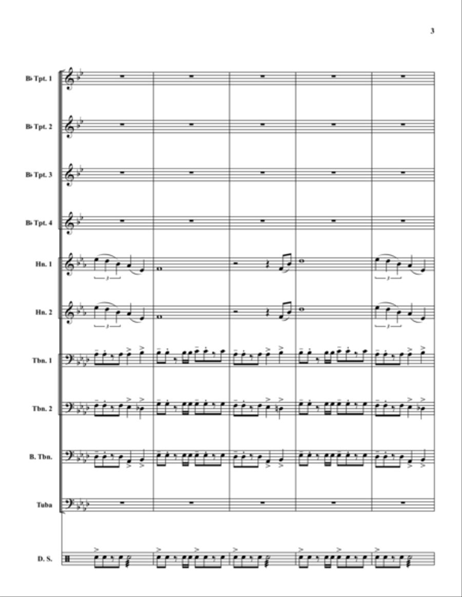 Midwest Fanfare Horn scores gallery preview page 3