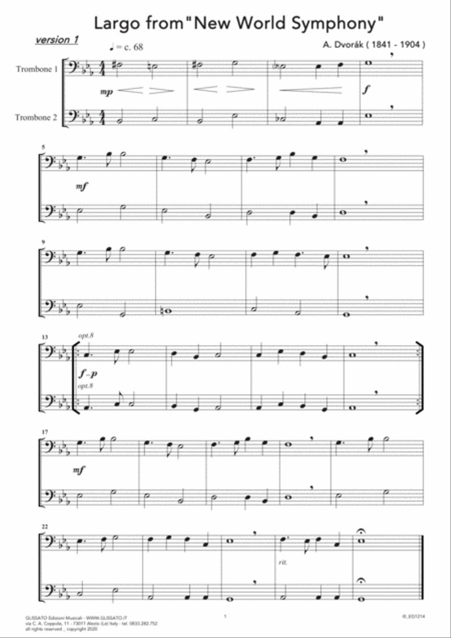 10 Romantic Pieces - Trombone or Euphonium Duet Brass Duet scores gallery preview page 6