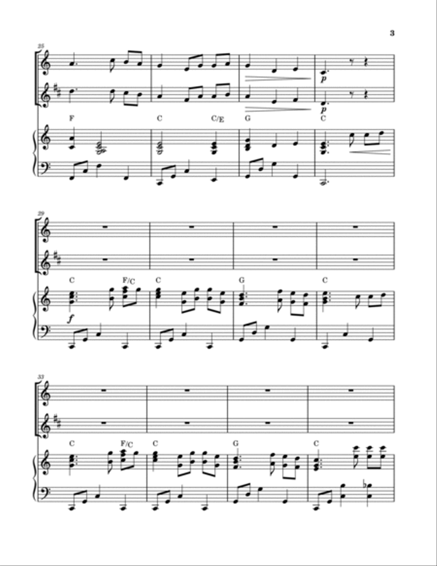 The Love Of God (Flute and Tenor Sax Duet with Piano) Woodwind Duet scores gallery preview page 3