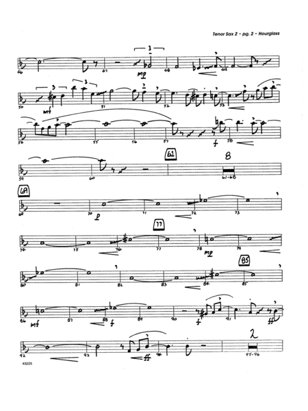 Hourglass - 2nd Bb Tenor Saxophone