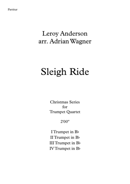 "Sleigh Ride" (Leroy Anderson) Trumpet Quartet arr. Adrian Wagner image number null