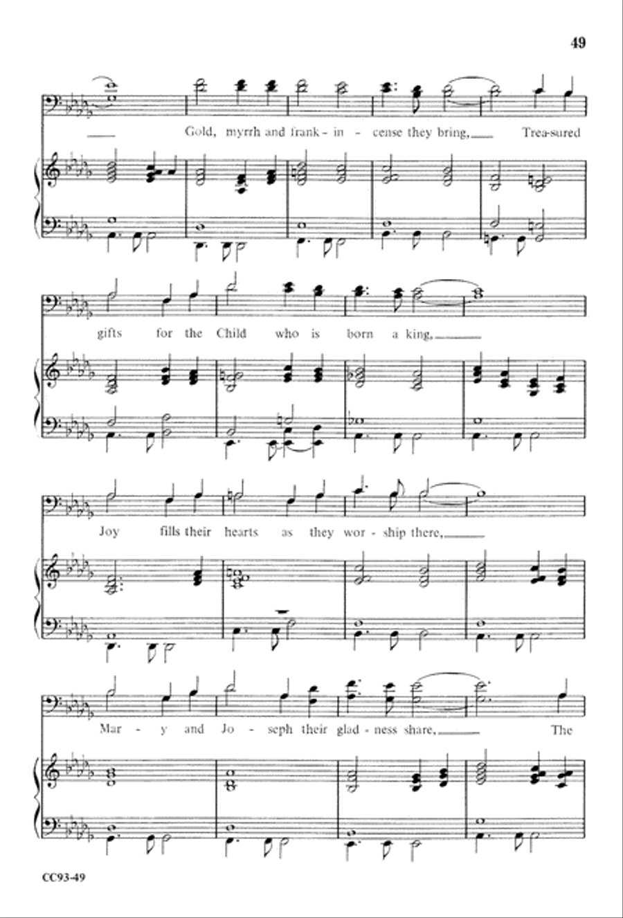 Jesus Is Born Jesus Is Born 4-Part scores gallery preview page 51