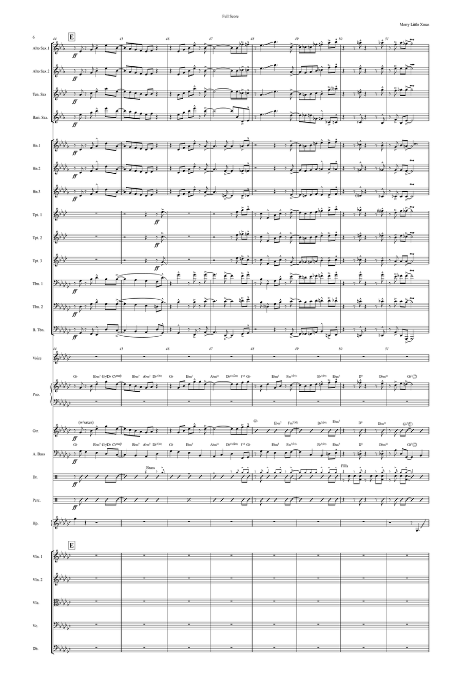 Have Yourself A Merry Little Christmas Full Orchestra scores gallery preview page 6