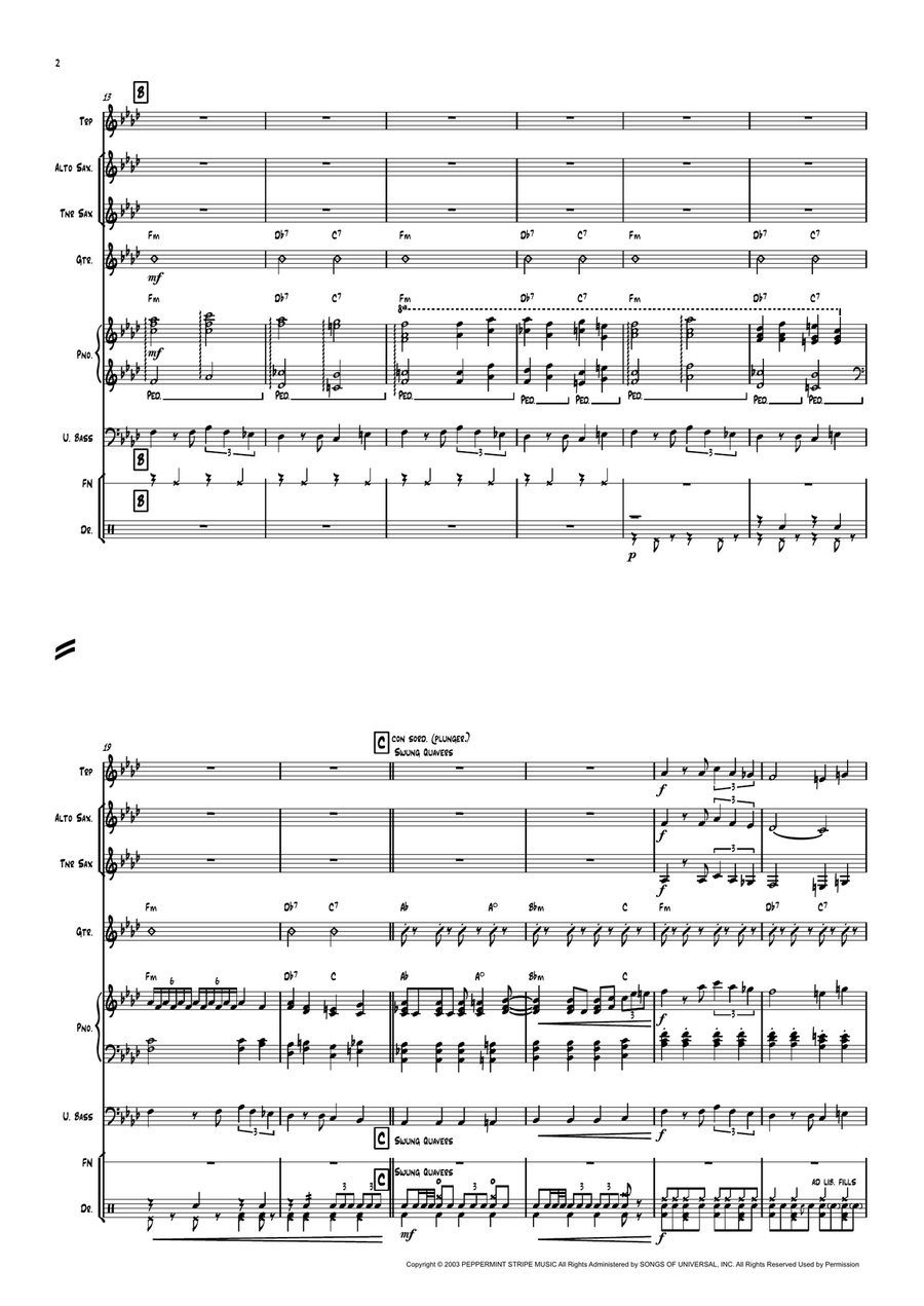 Seven Nation Army Piano, Vocal scores gallery preview page 2