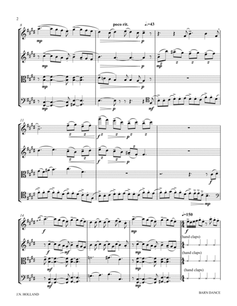 Barn Dance, from "Winter Carols" String Quartet No. 1 image number null