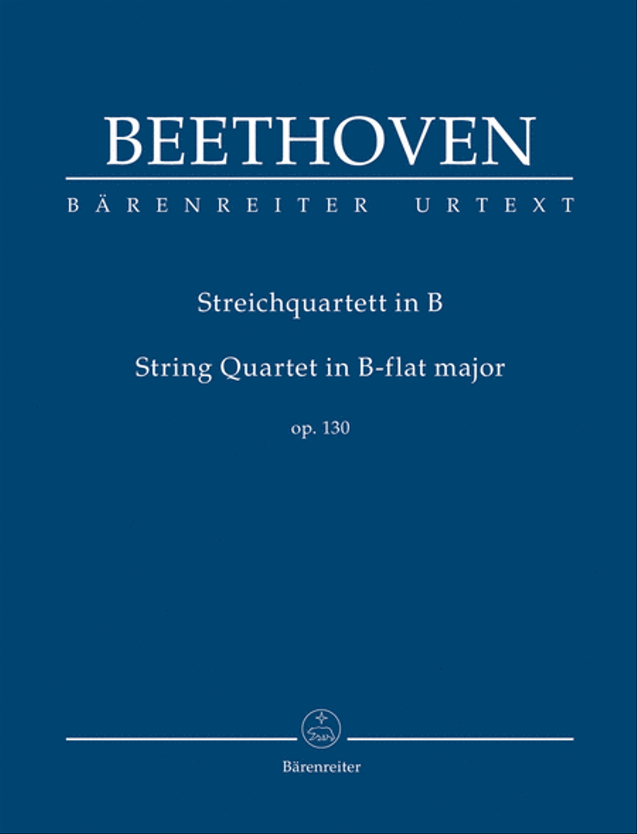 String Quartet in B-flat major, op. 130 String Quartet scores gallery preview page 1