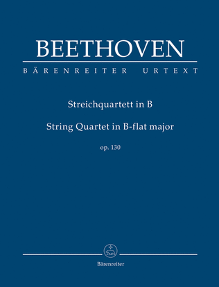 Book cover for String Quartet in B-flat major, op. 130