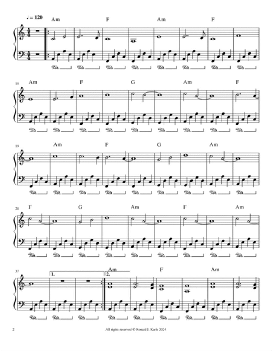 Meditation Four Piano Method scores gallery preview page 2