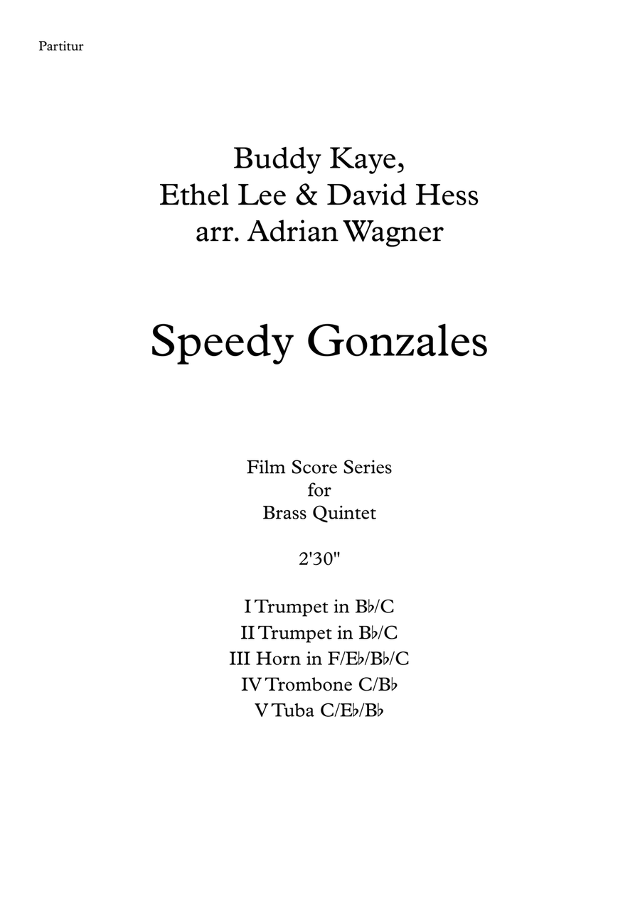 Speedy Gonzales Brass Quintet scores gallery preview page 2