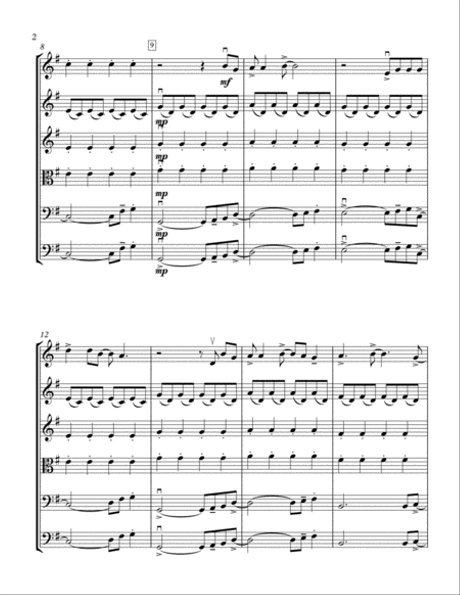Don't Stop Believin' String Quartet scores gallery preview page 2