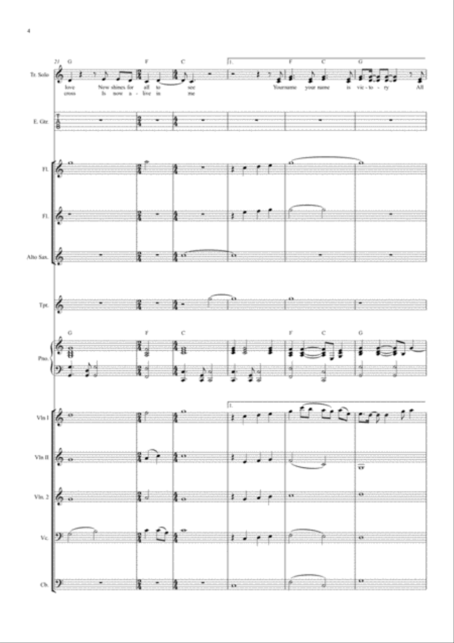 Resurrecting Resurrecting Piano, Vocal, Guitar scores gallery preview page 4