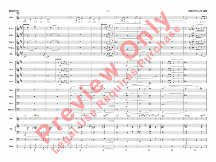 When I Fall in Love When I Fall in Love Jazz Ensemble scores gallery preview page 7