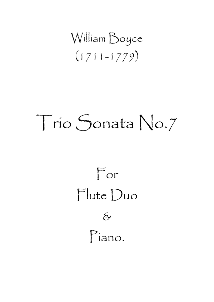 Trio Sonata No.7 Flute Duet scores gallery preview page 1